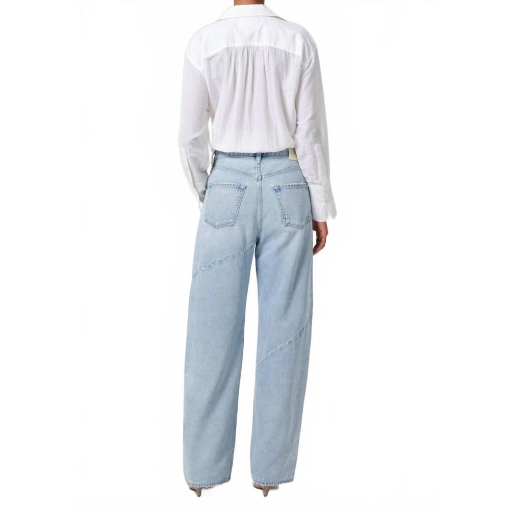 NEW CITIZENS OF HUMANITY ayla swirl baggy cuffed jeans in hallstatt - Picture 5 of 6